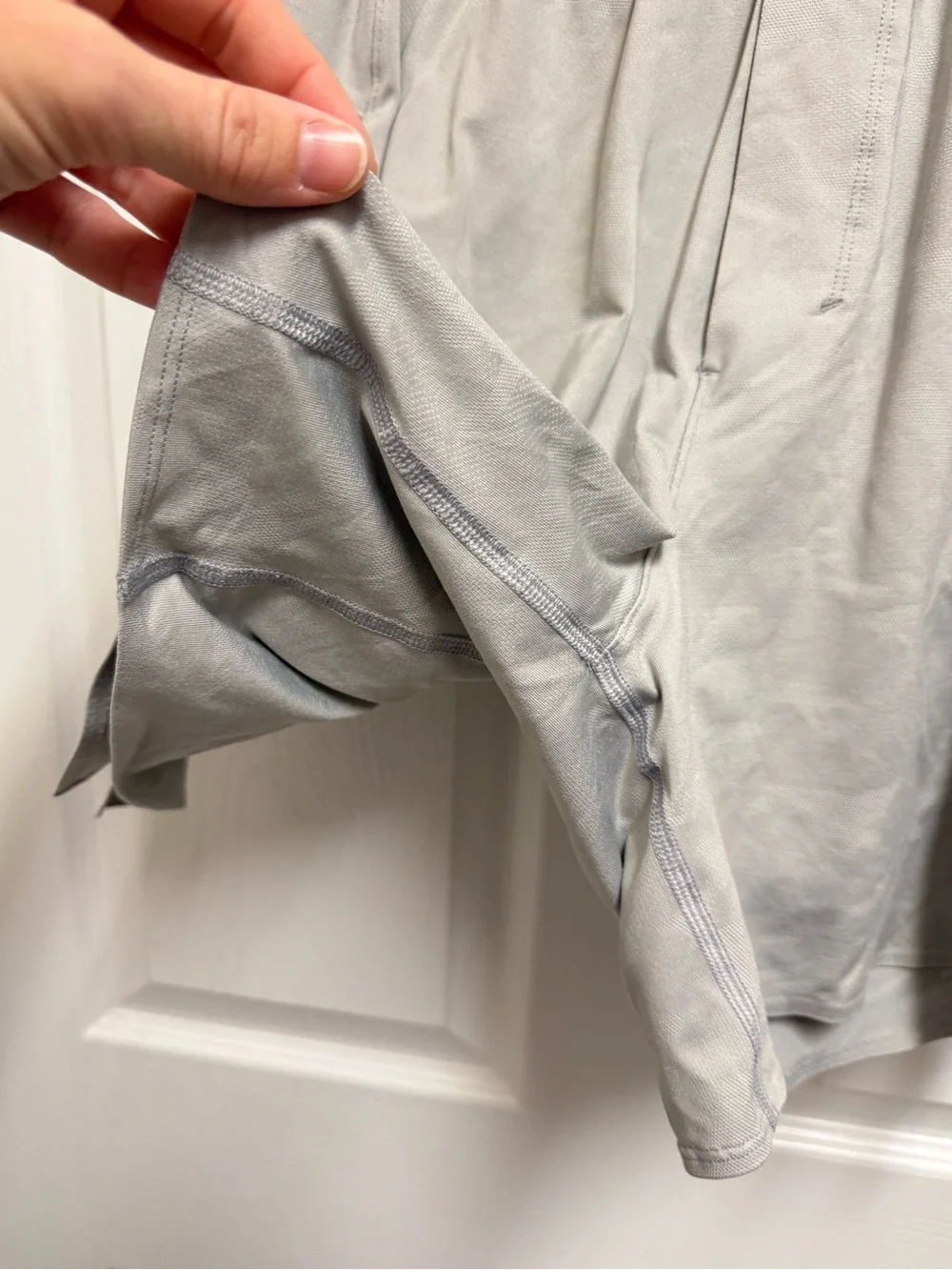 Lululemon Light Gray Camo Athletic Shorts
